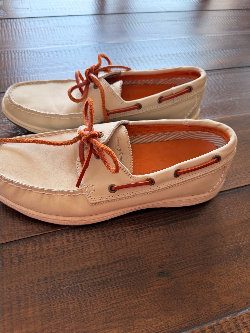 Tommy Bahama White Boat Shoes